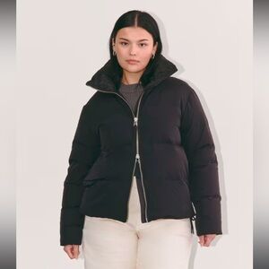 Everlane Black The Puffer Bomber Jacket Coat Size XS NWT